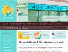 Tablet Screenshot of 404dental.com